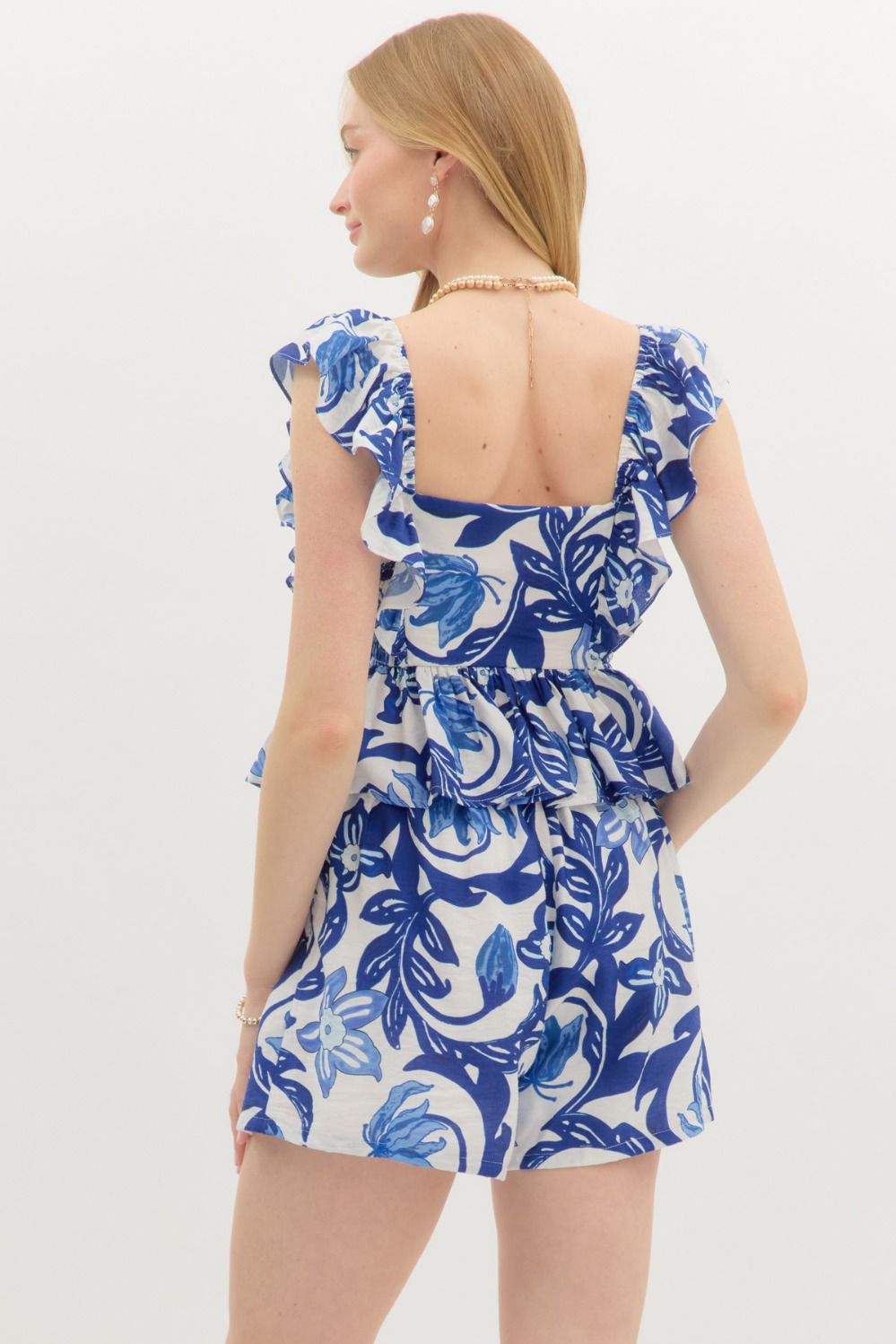 Ava Blue Floral Top