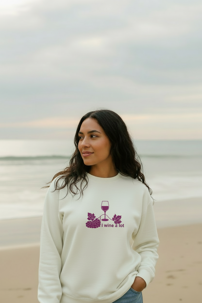 Pre-order Wine- I wine a lot Adult Sweatshirt April Ship date