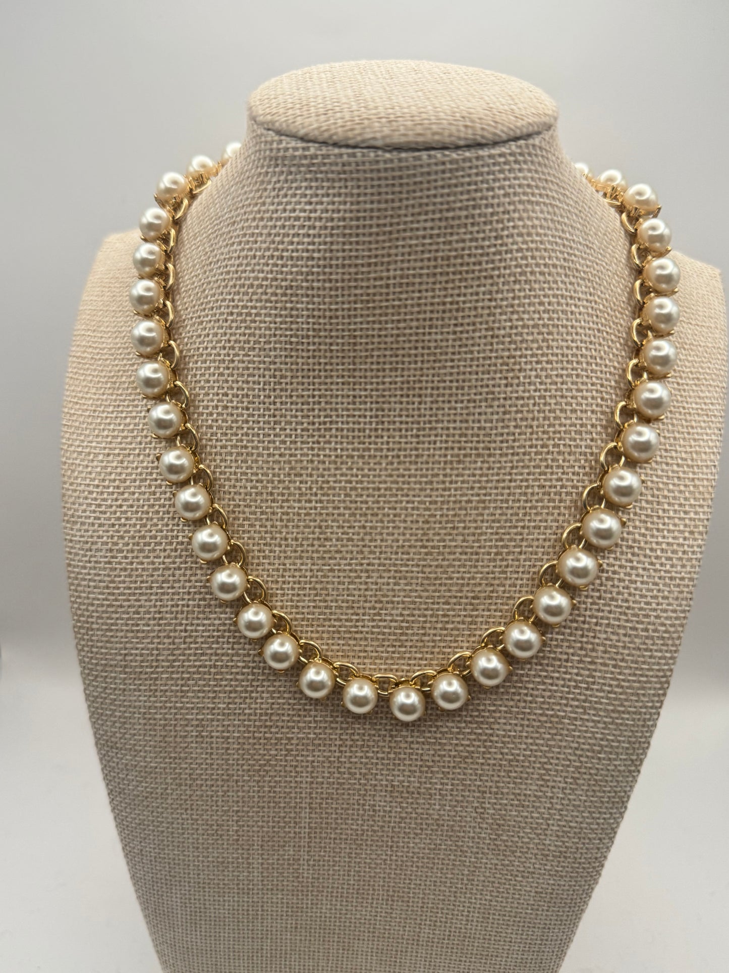 Gold Pearl Necklace