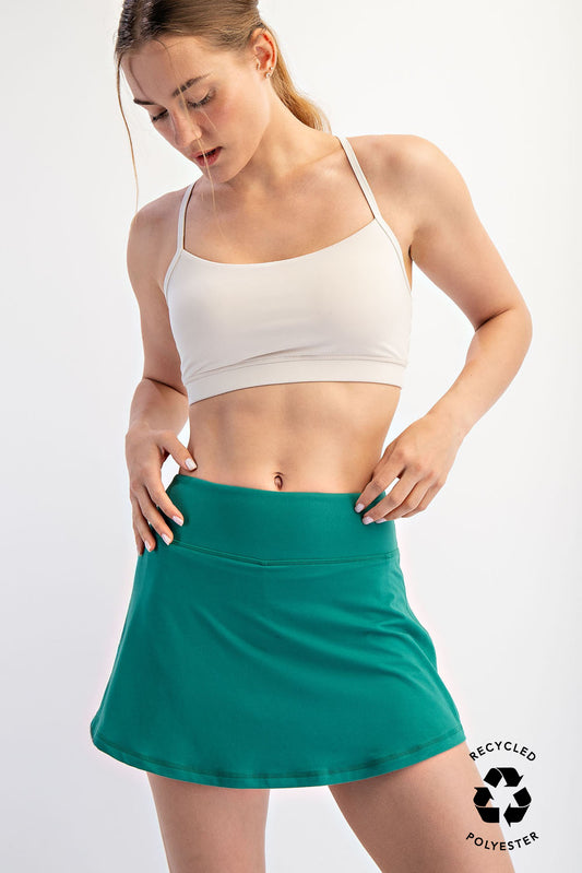Nora Butter Basic Skort Kelly Green Plus Size