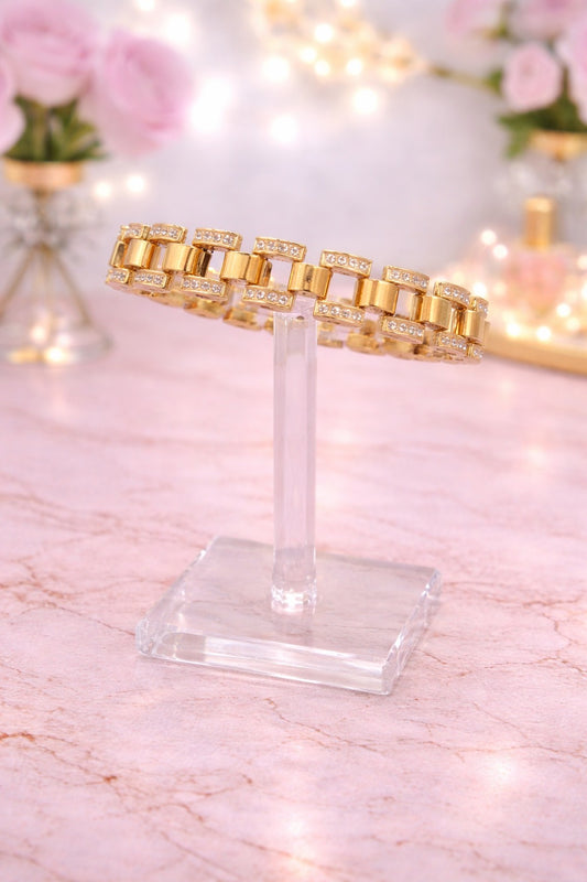 Crystal Gold Bracelet