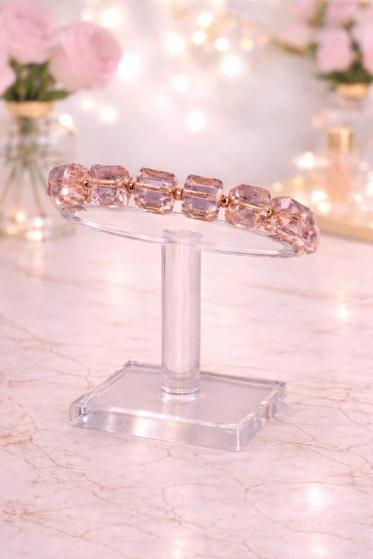 Pink Cube Bracelet