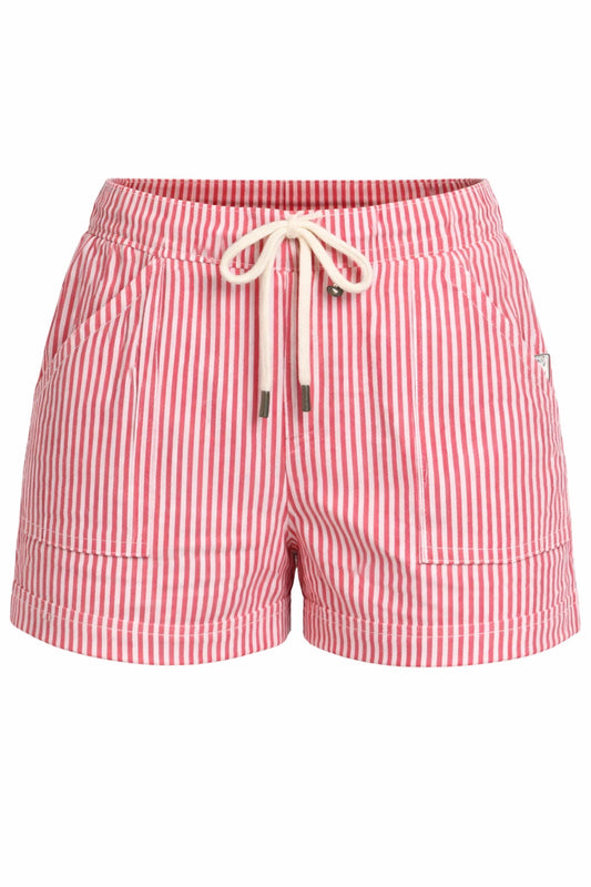 Buffy Red/White Drawstring Shorts
