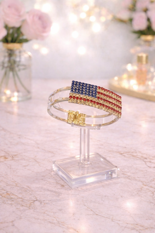 Crystal Flag Bracelet