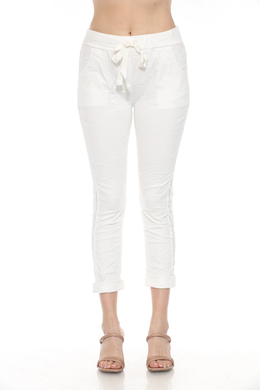 Anna Stretch Pant White