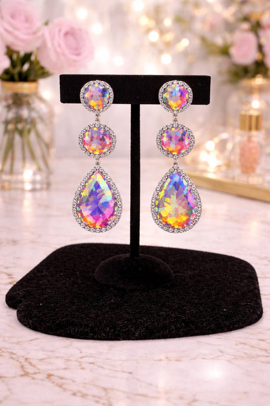 AB Stone Drop Earrings
