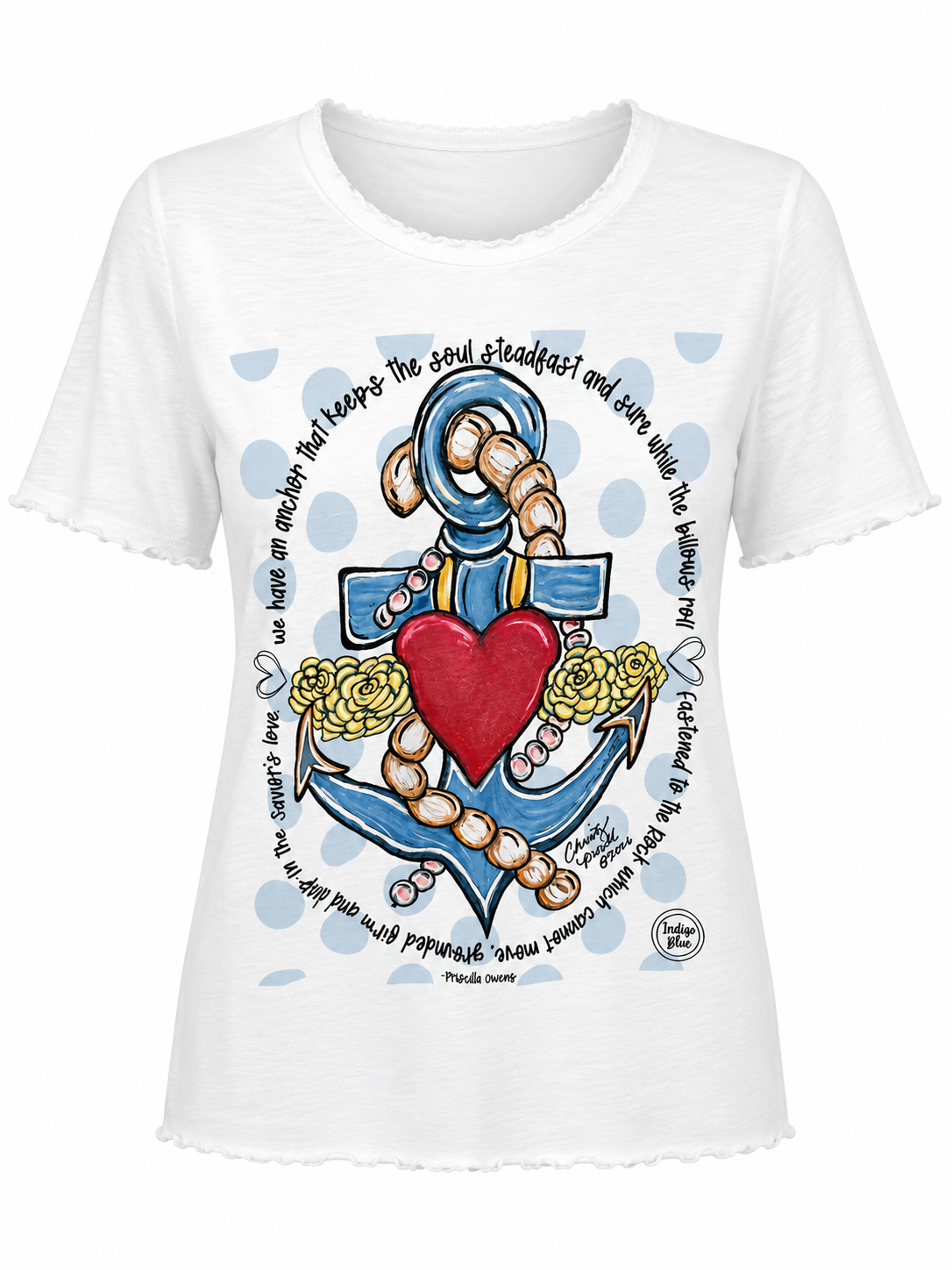 Indigo Blue - Anchor to My Soul Top *Preorder*