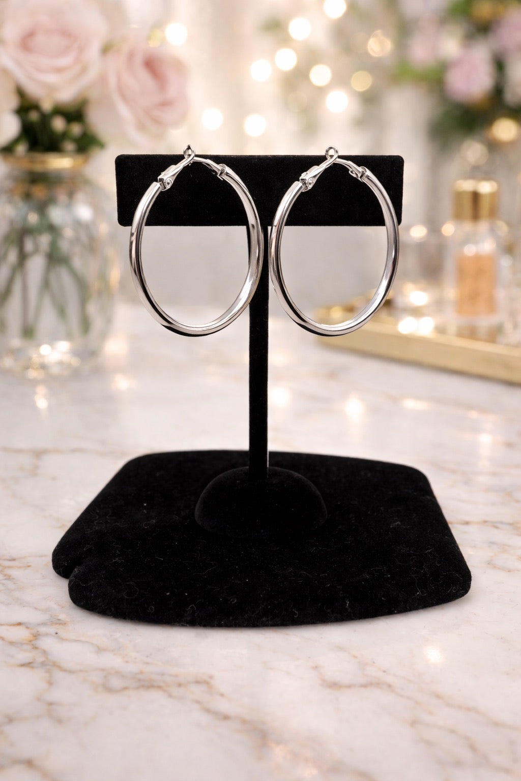 Silver Hoop Earrings