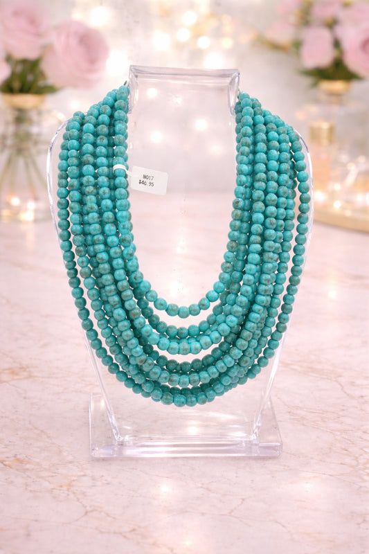 Multi Strand Turquoise Necklace