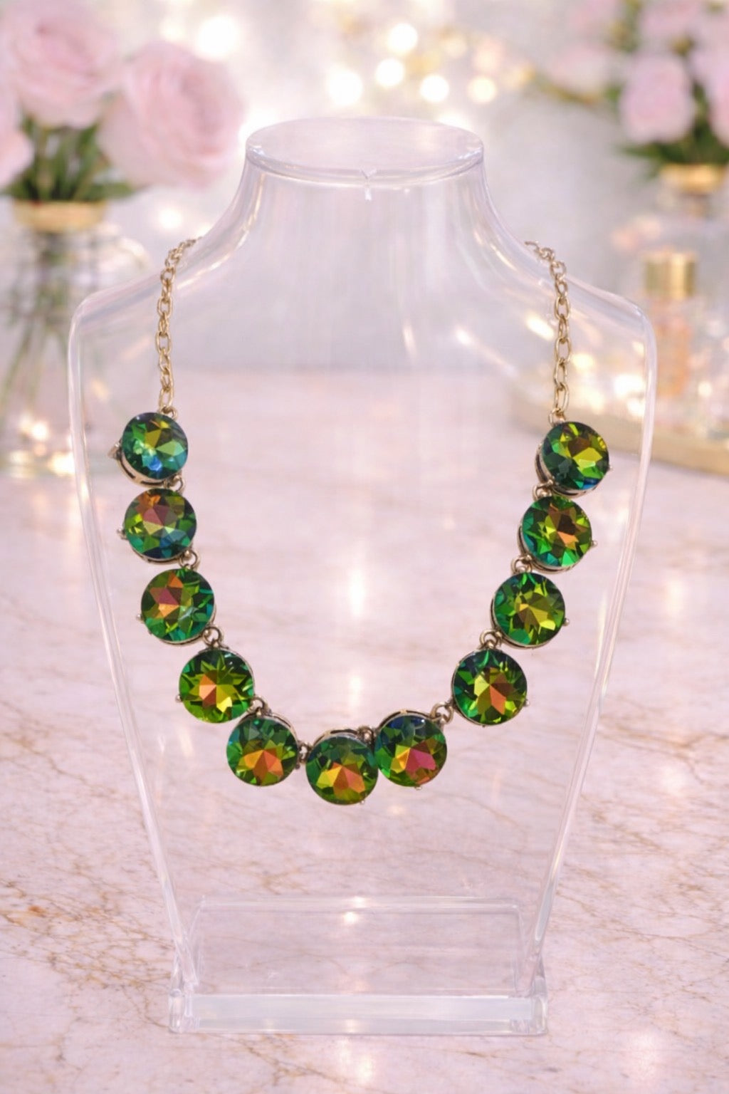 Volcano Gold Crystal Necklace