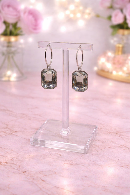 Clear Crystal Earrings