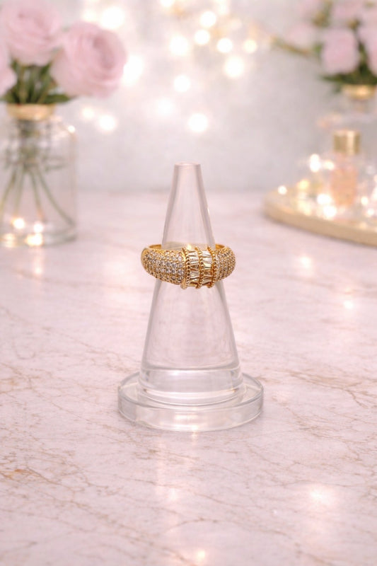 Gold Crystal Ring