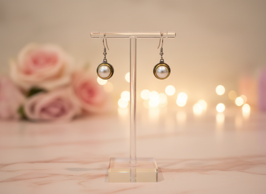 Silpada Sterling Silver and Pearl Earrings