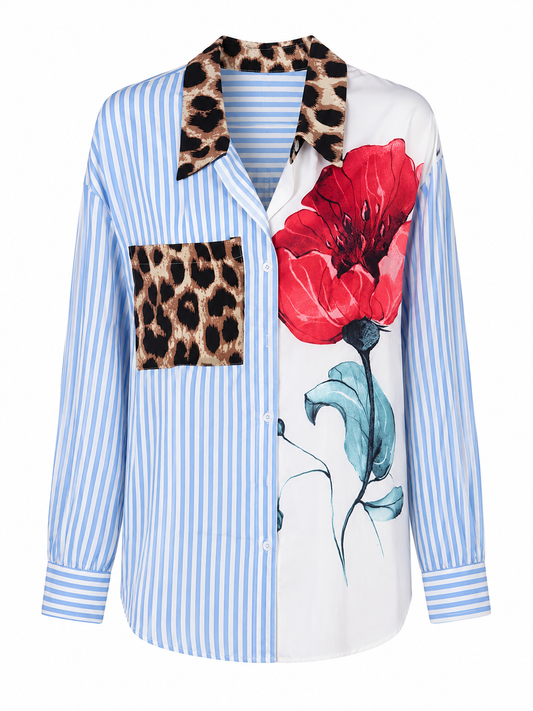 Mabel Patchwork Print Shirt