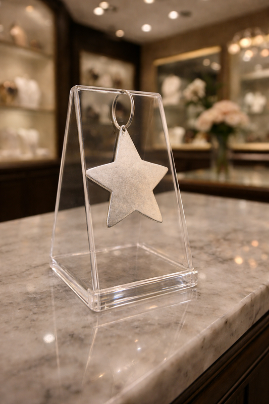 Matte Silver Star Pendant