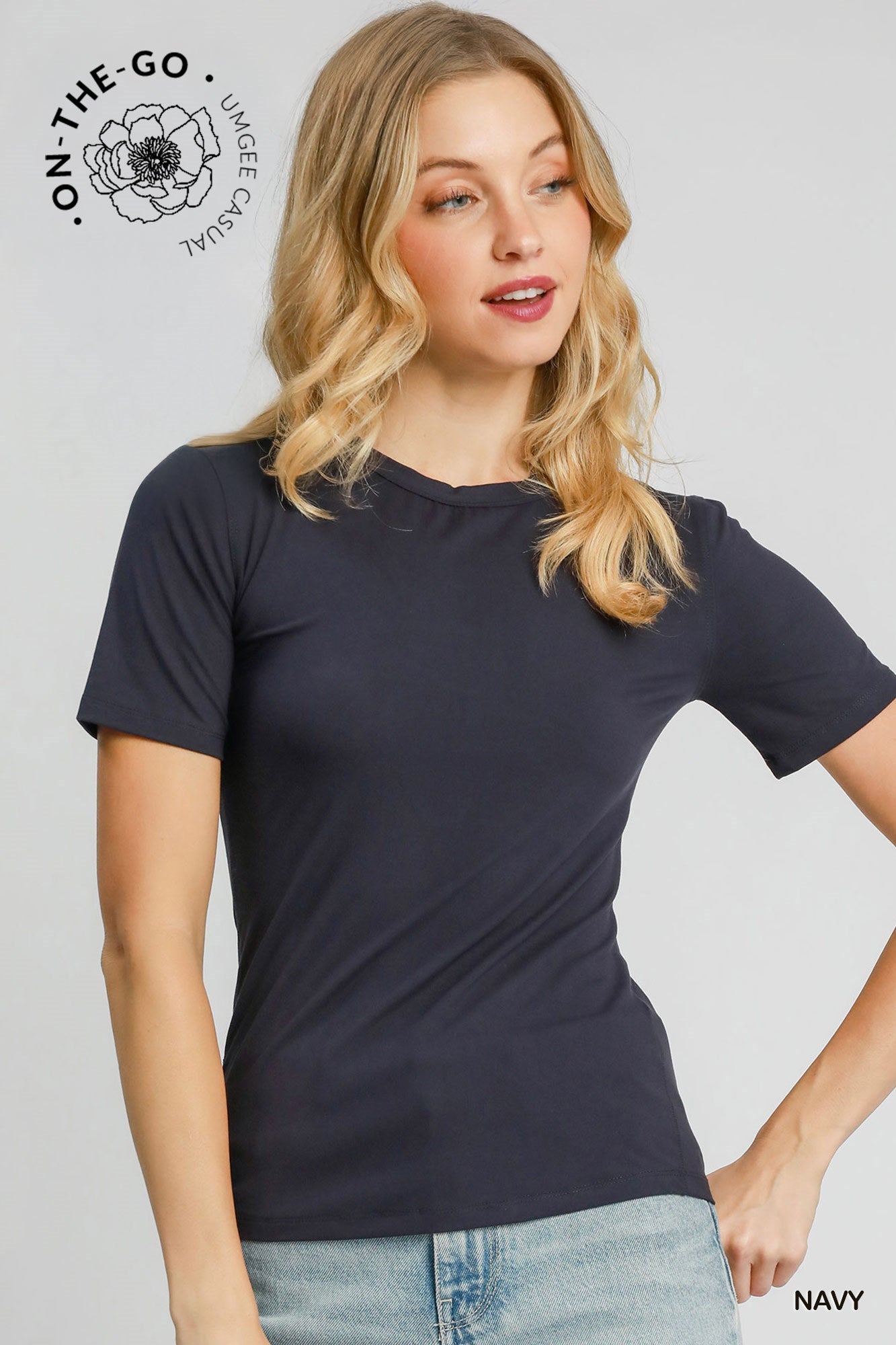 Cara Everyday Tee Navy