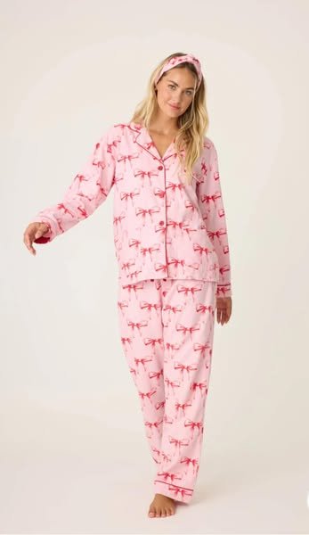 Candy Pink w/Red Bow PJ Salvage Set