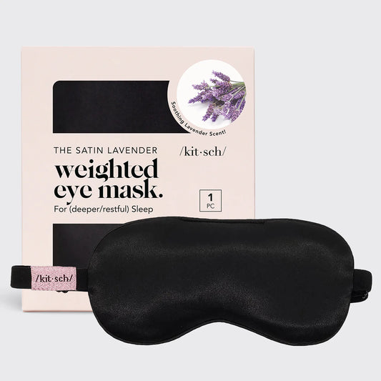 KITSCH Lavender Scented Satin Weighted Eye Mask