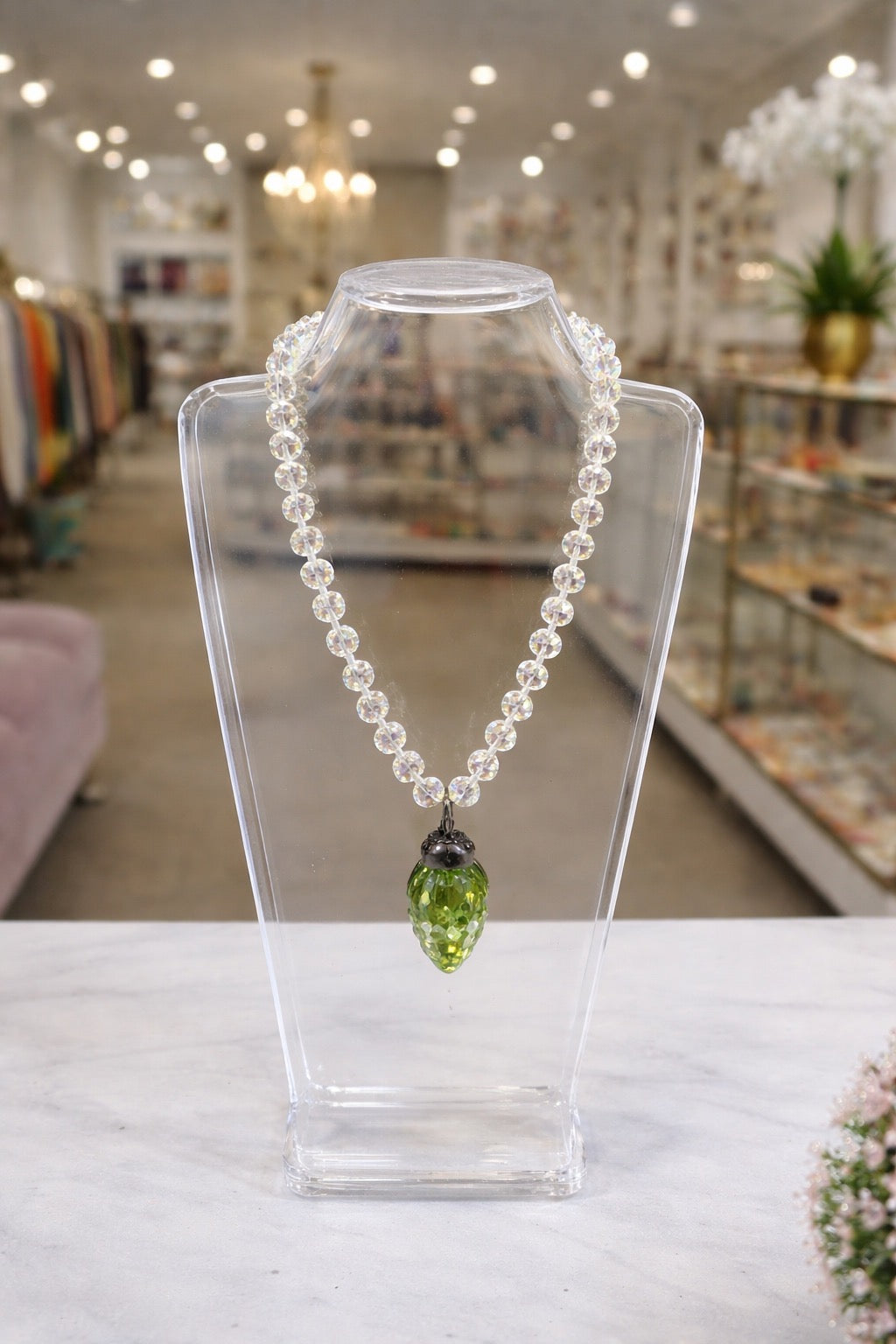 Green Pendant Necklace
