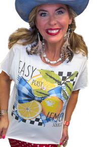 Indigo Blue - Easy Peasy Lemon Squeezy Top *Preorder*
