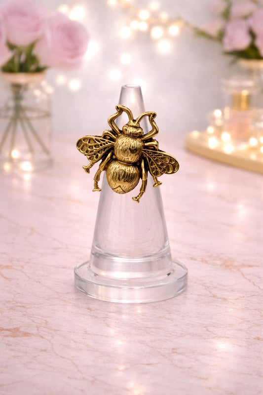 Gold Bee Ring