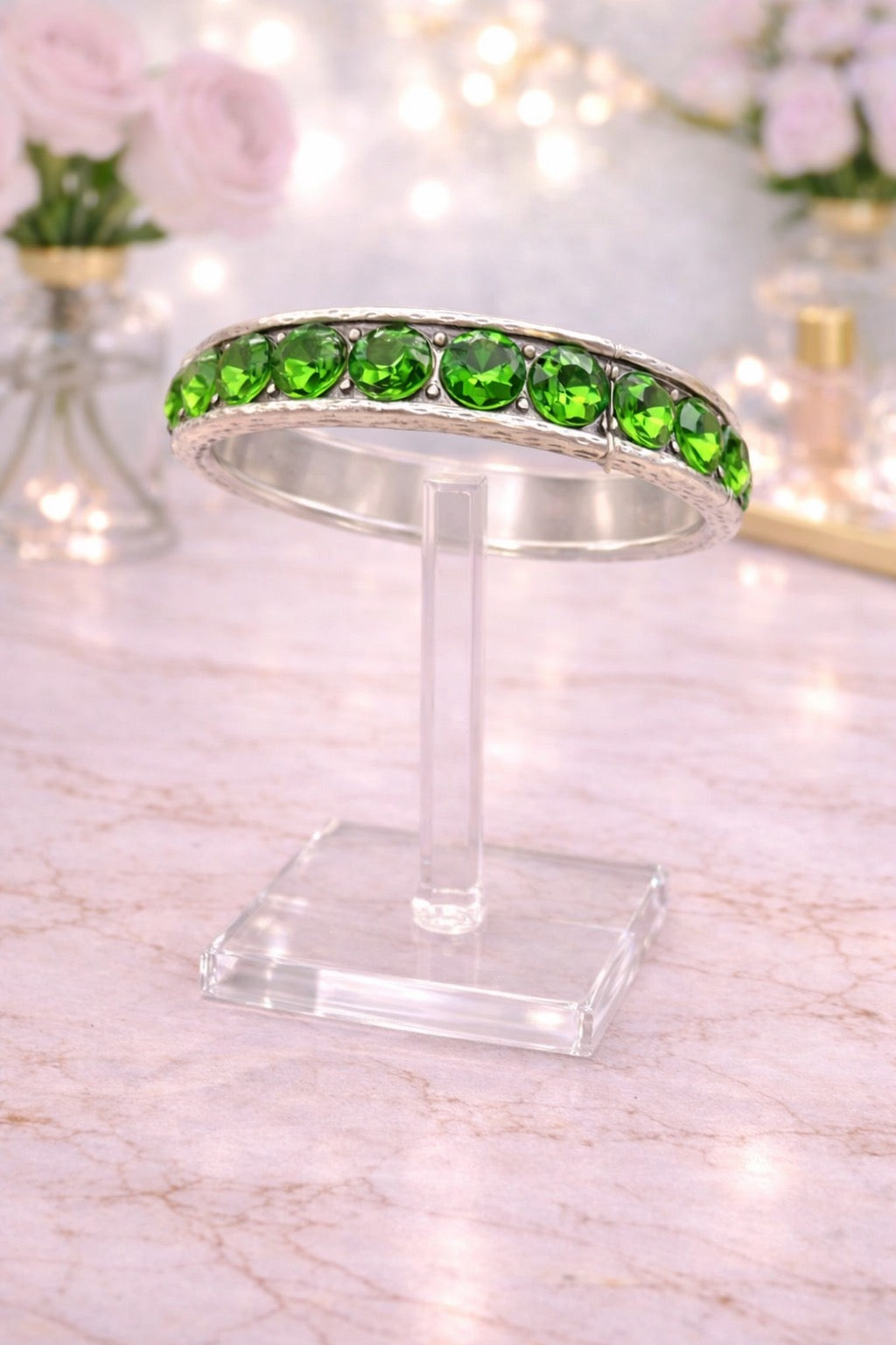 Green Silver Bracelet