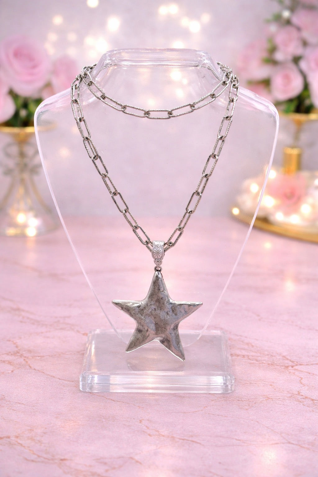 Silver Star Necklace