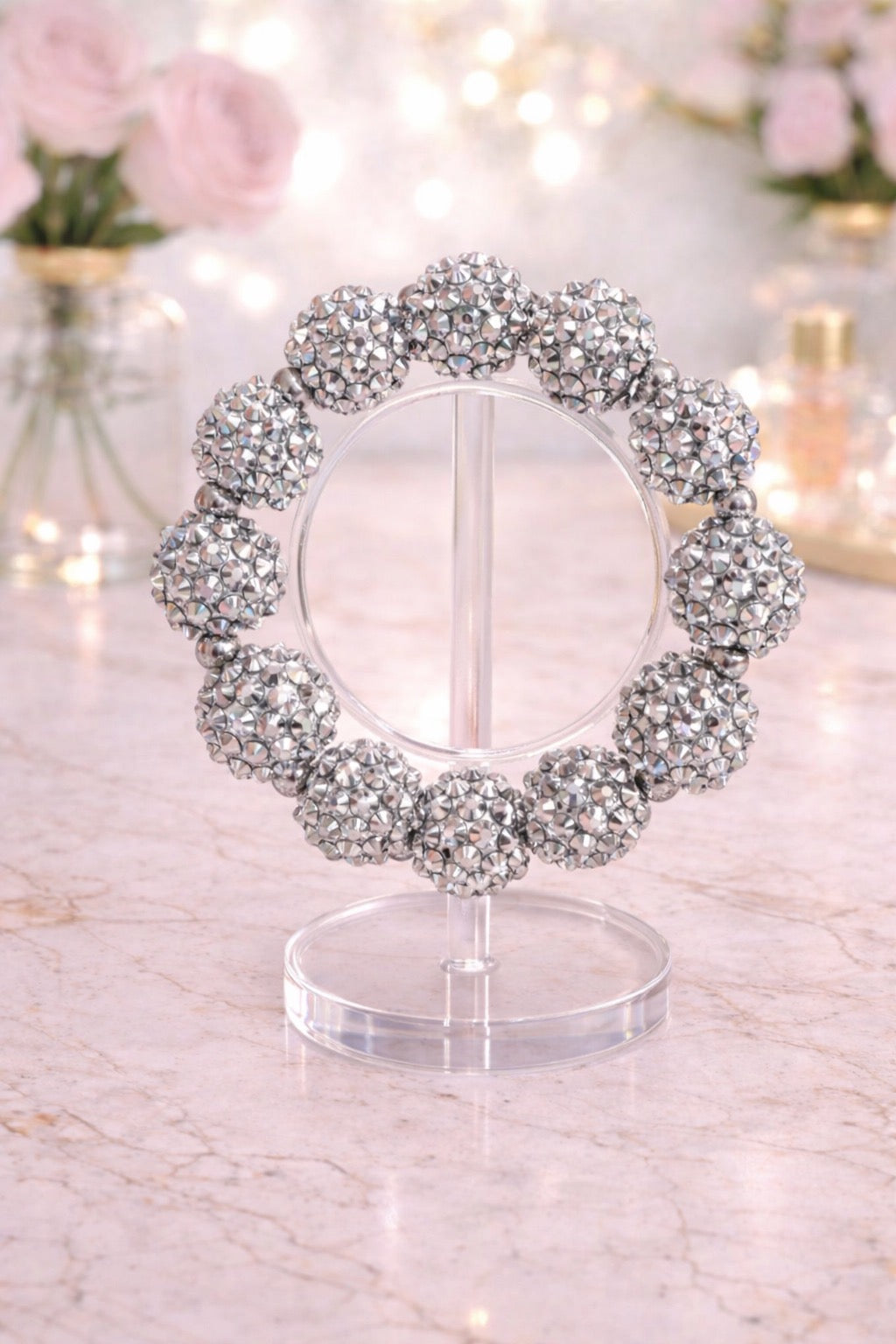 Crystal Large Bead Bracelet