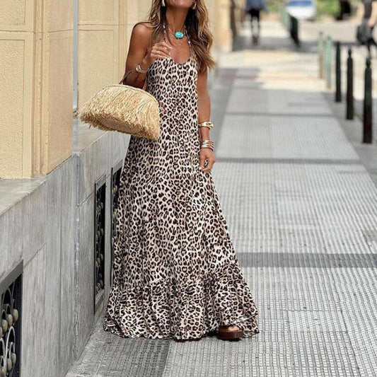 Genevieve Leopard Maxi Dress
