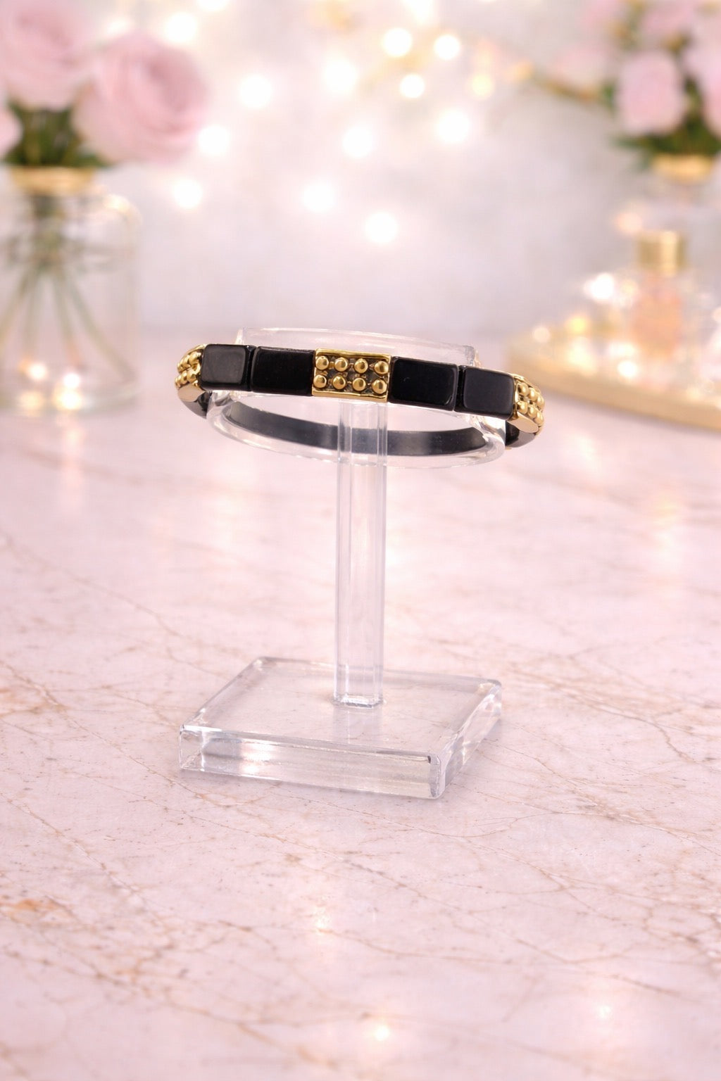 Black and Gold Bracelet