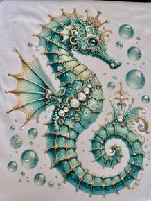 Indigo Blue - Seahorse King Top *Preorder*