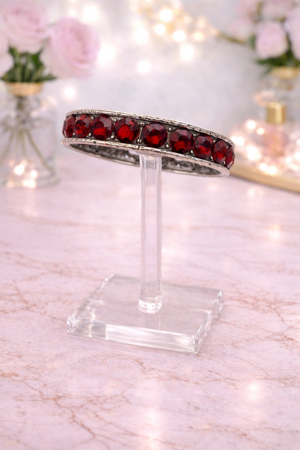 Dark Red Stone Bracelet