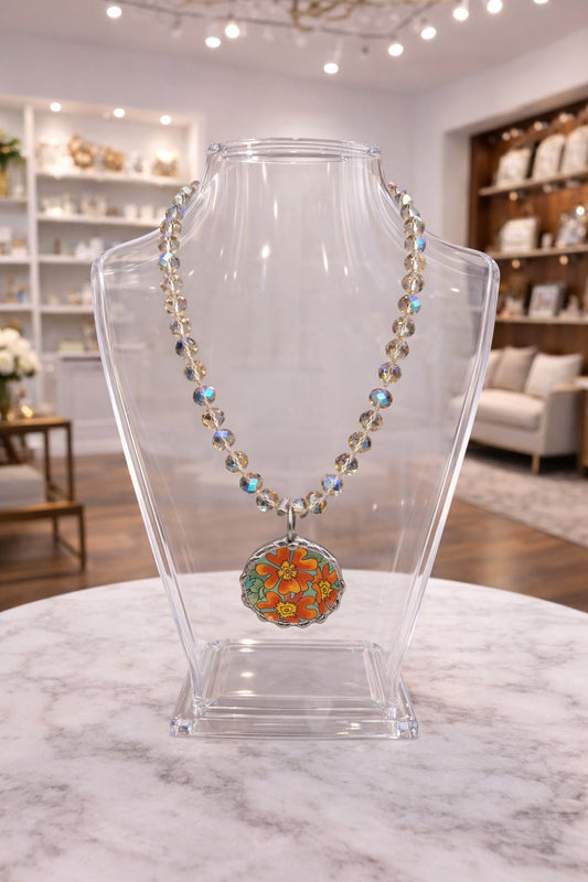 Floral Pendant Necklace
