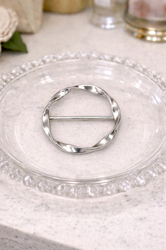 Silver Twist T-Shirt Tie