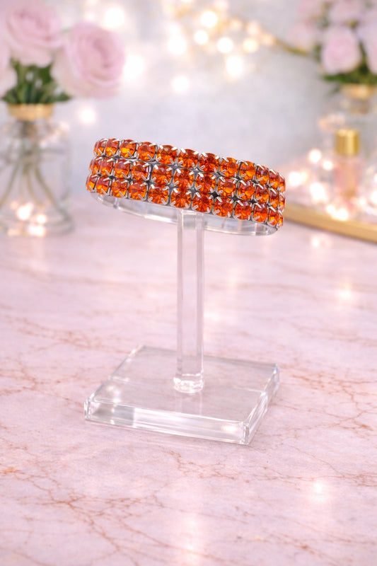1 Orange Crystal Bracelet