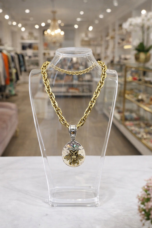 Gold Bee Necklace