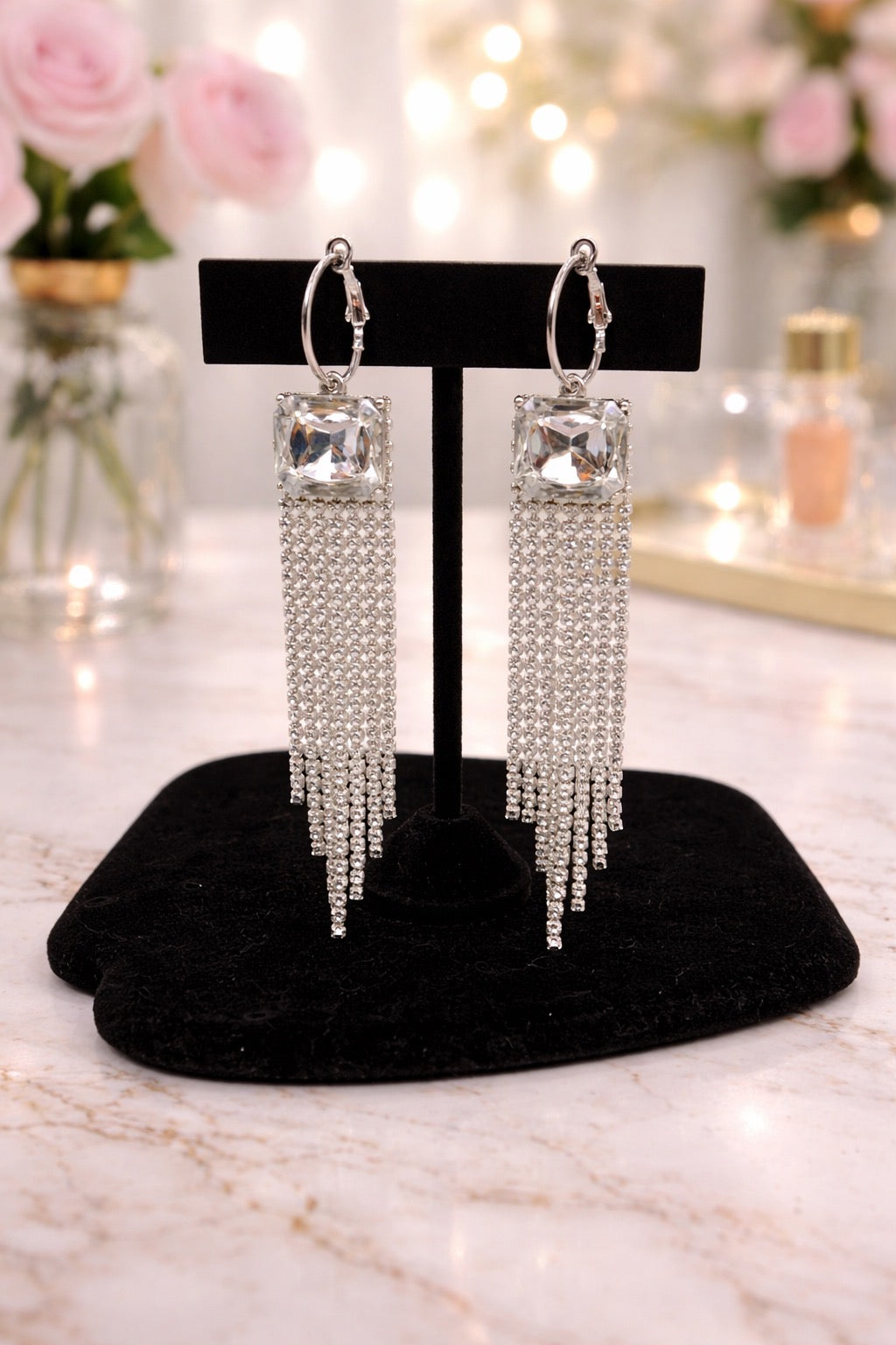 Clear Crystal Earrings (Copy)