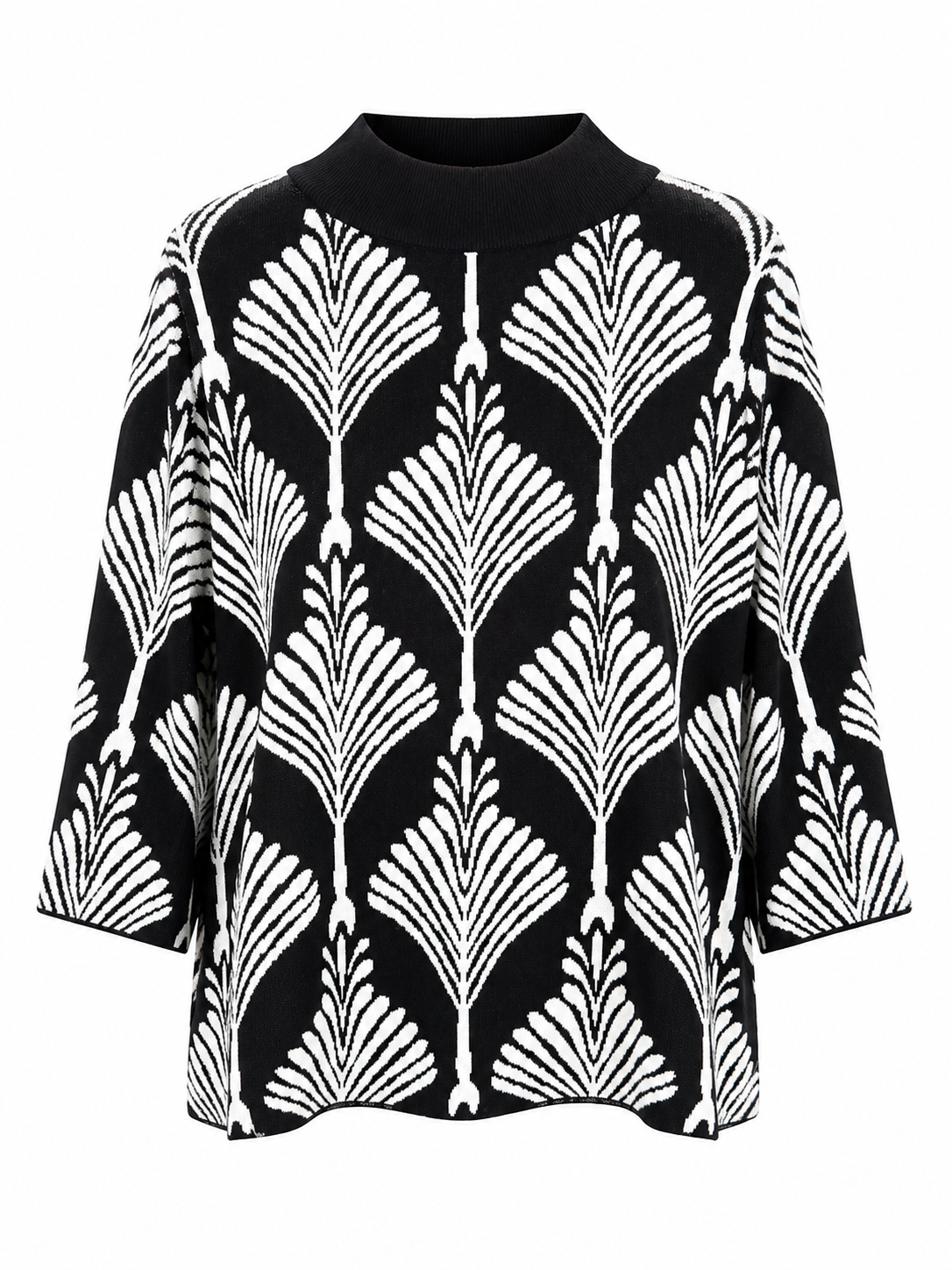 Fernanda Art Deco Sweater Black