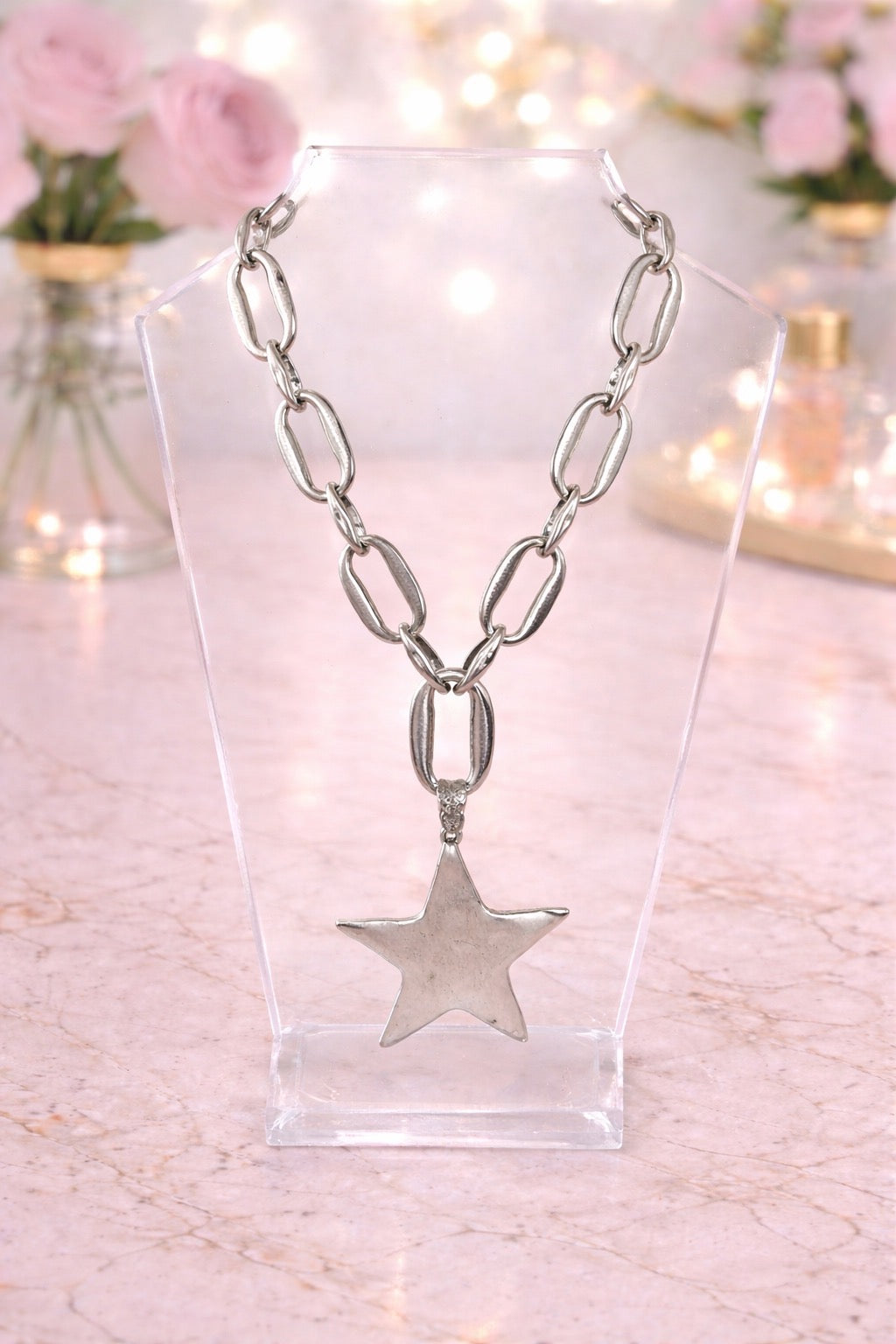 Silver Star Necklace