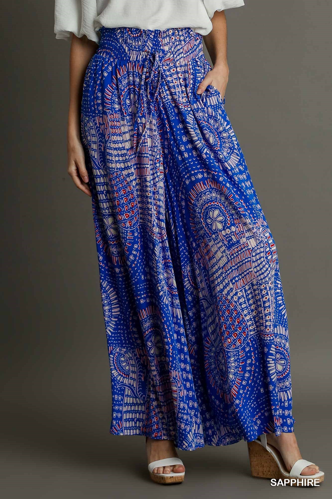 Malia High Waist Pants Sapphire