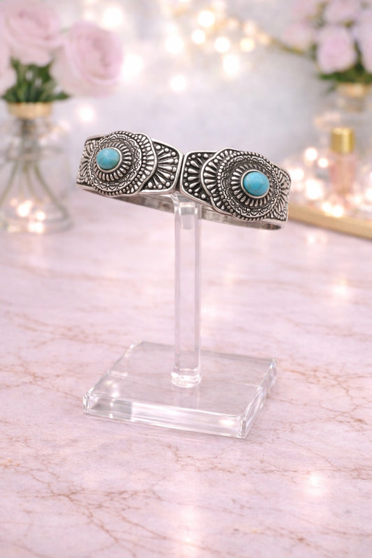 Western Howlite Turquoise Bracelet