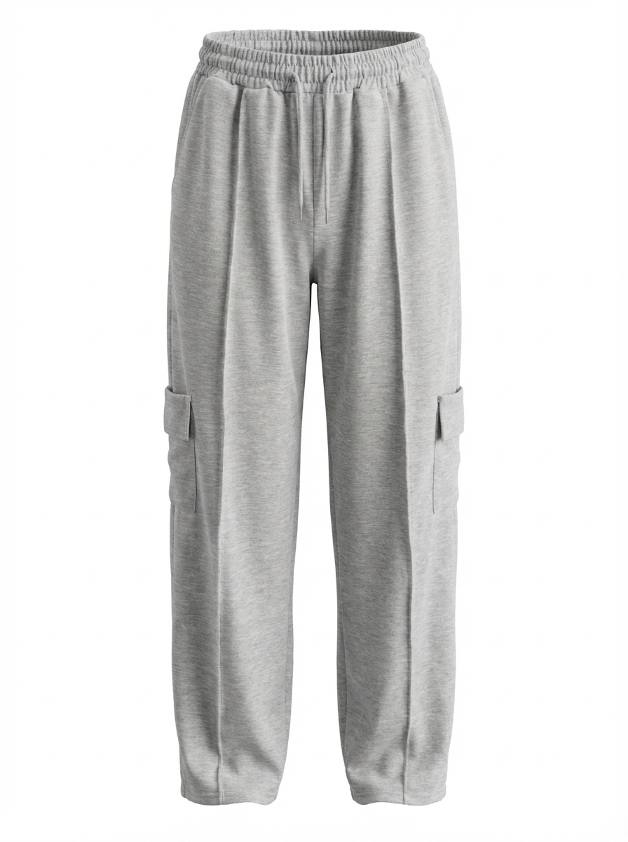 Lovesoft Elastic High Waist Straight Leg Pant - Grey