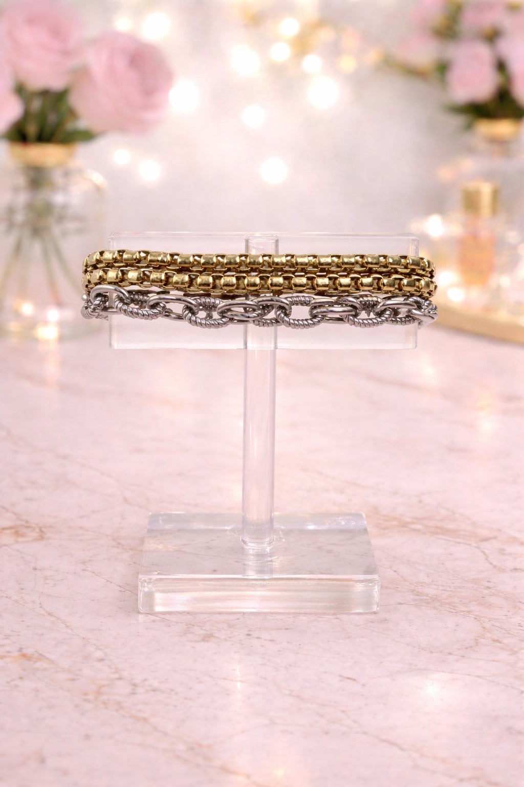 Mixed Metal Stack Bracelet