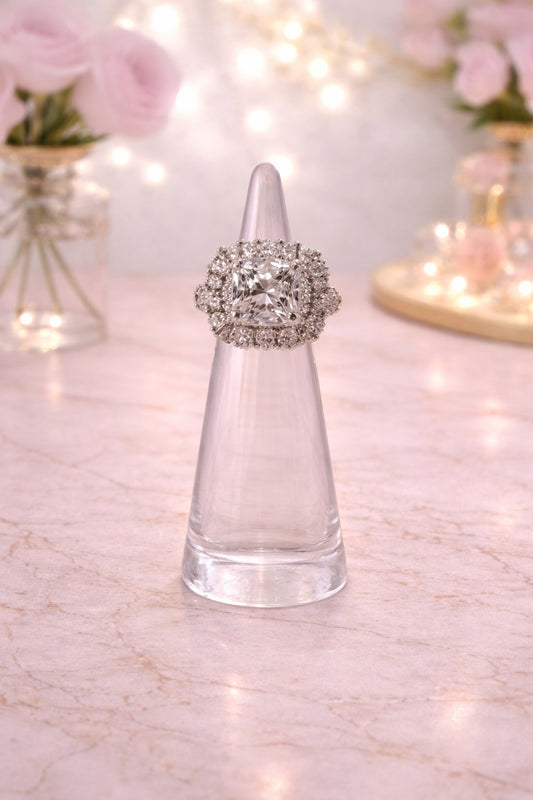 Clear Crystal Statement Ring