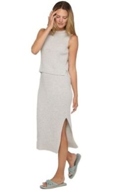 Addison Tank Twofer Sweater Dress Sage