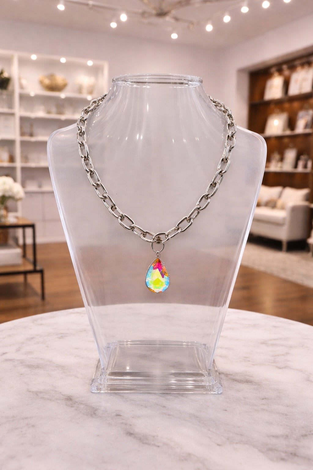 AB Teardrop Necklace