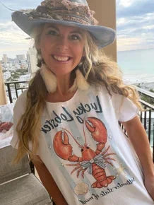 Indigo Blue - Lucky Lobster Top *Preorder*