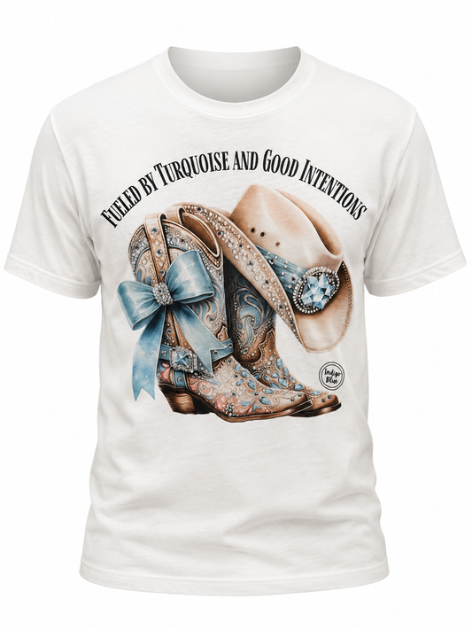Indigo Blue - Rodeo Royalty Top Fueled by Turquoise  *Preorder*