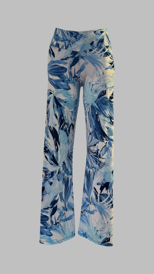 Everly Love 2 Love Blue Print Pant