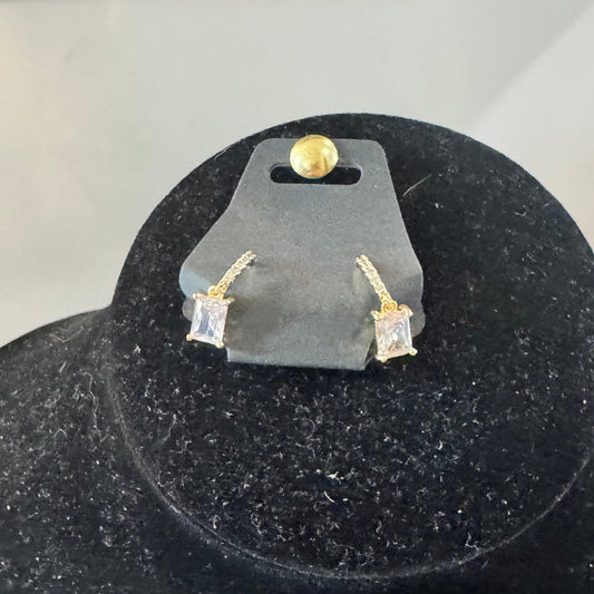 E39 Large Crystal Cuff Earrings